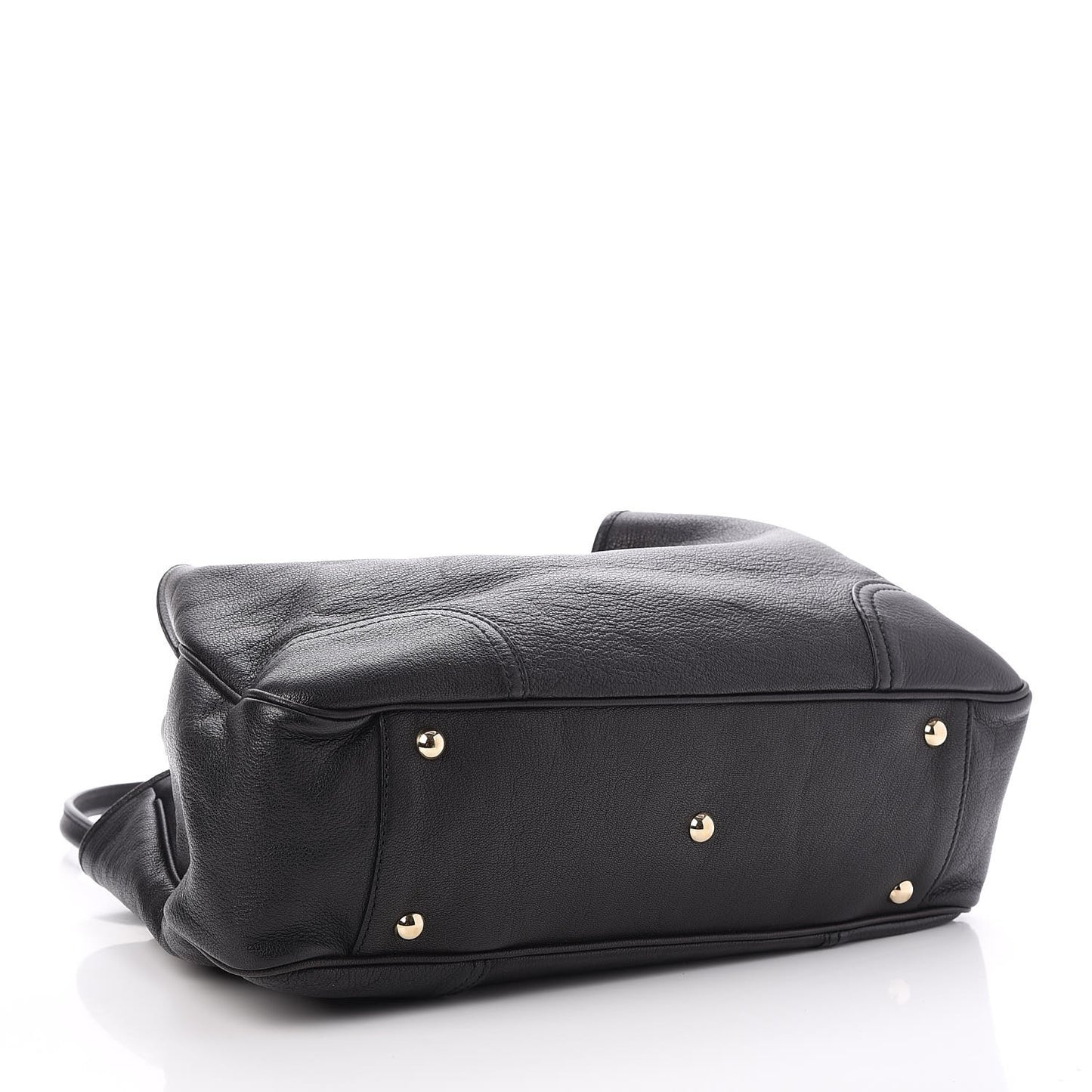 Calfskin Medium Princy Tote Bag Black