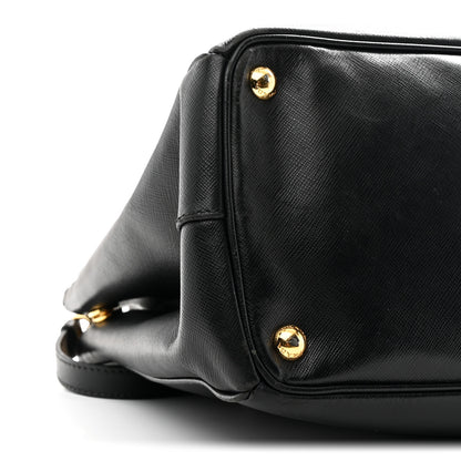 Prada Saffiano Medium Galleria Double Zip Tote Black 9 of 11