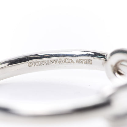 Tiffany Sterling Silver Narrow Infinity Ring 56 7.5 5 of 6