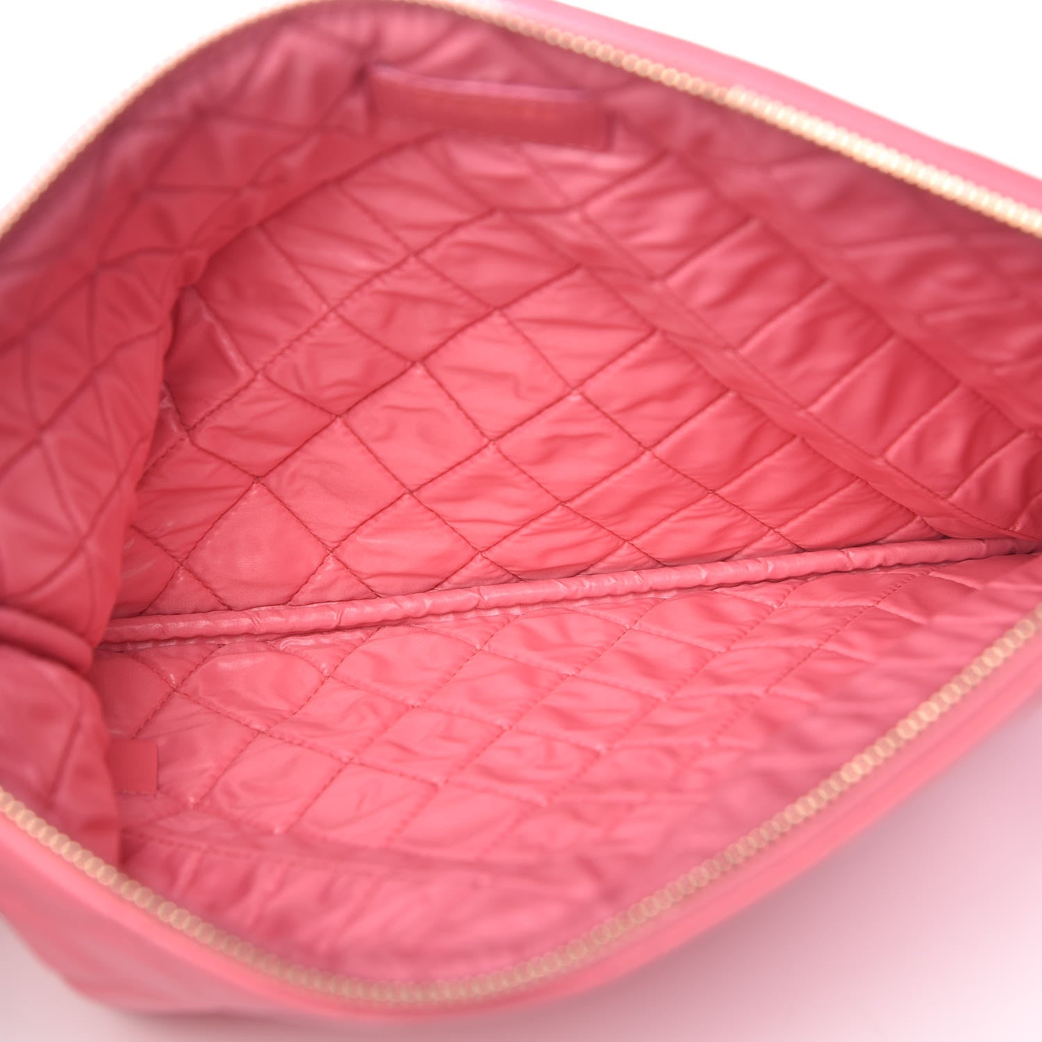 Chanel Lambskin Quilted Medium Casino Beauty CC Cosmetic Case Fuchsia 5 of 8