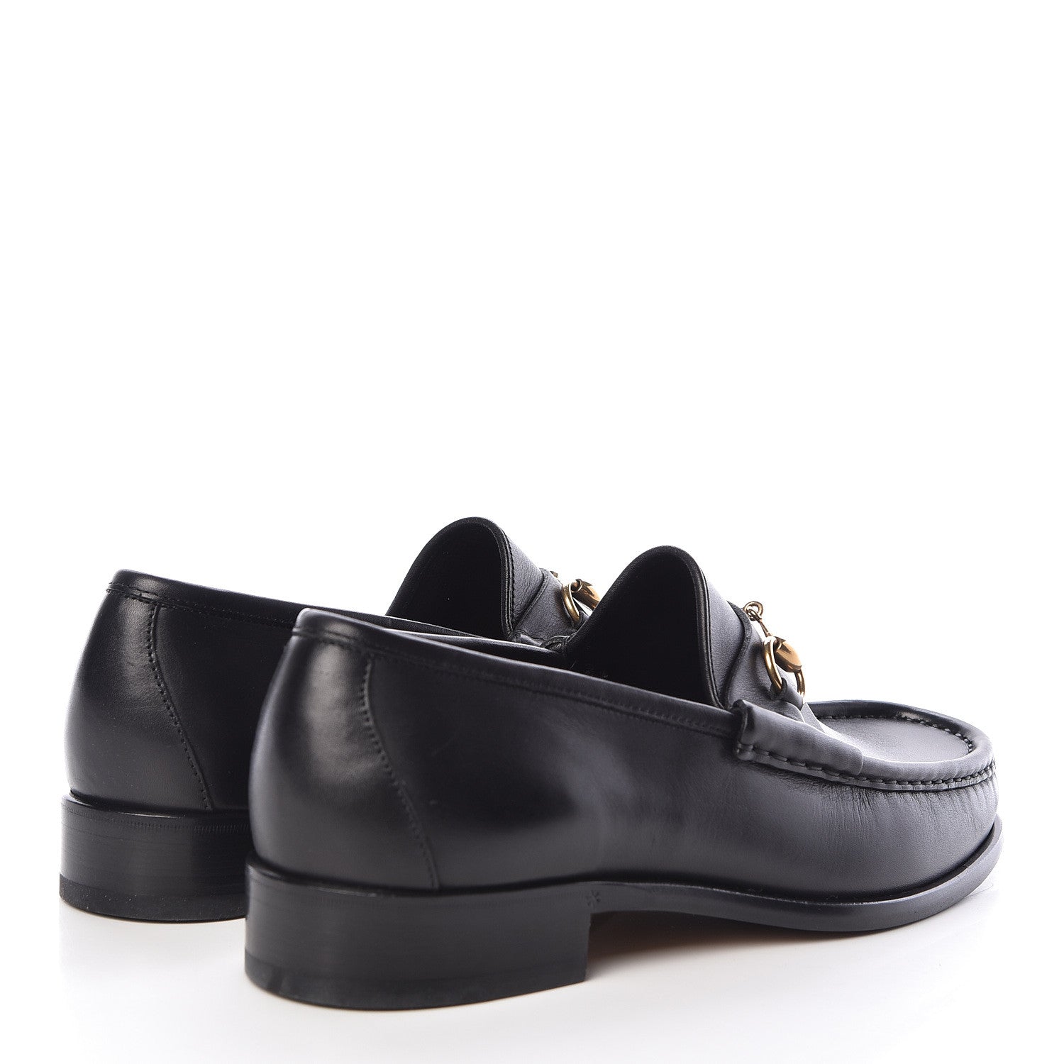 Gucci Calfskin Mens 1953 Horsebit Loafers 9.5 Black 4 of 10