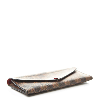 Louis Vuitton Damier Ebene Josephine Wallet Red 5 of 10