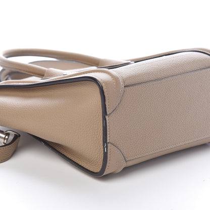 Celine Drummed Calfskin Nano Luggage Dune 14 of 15
