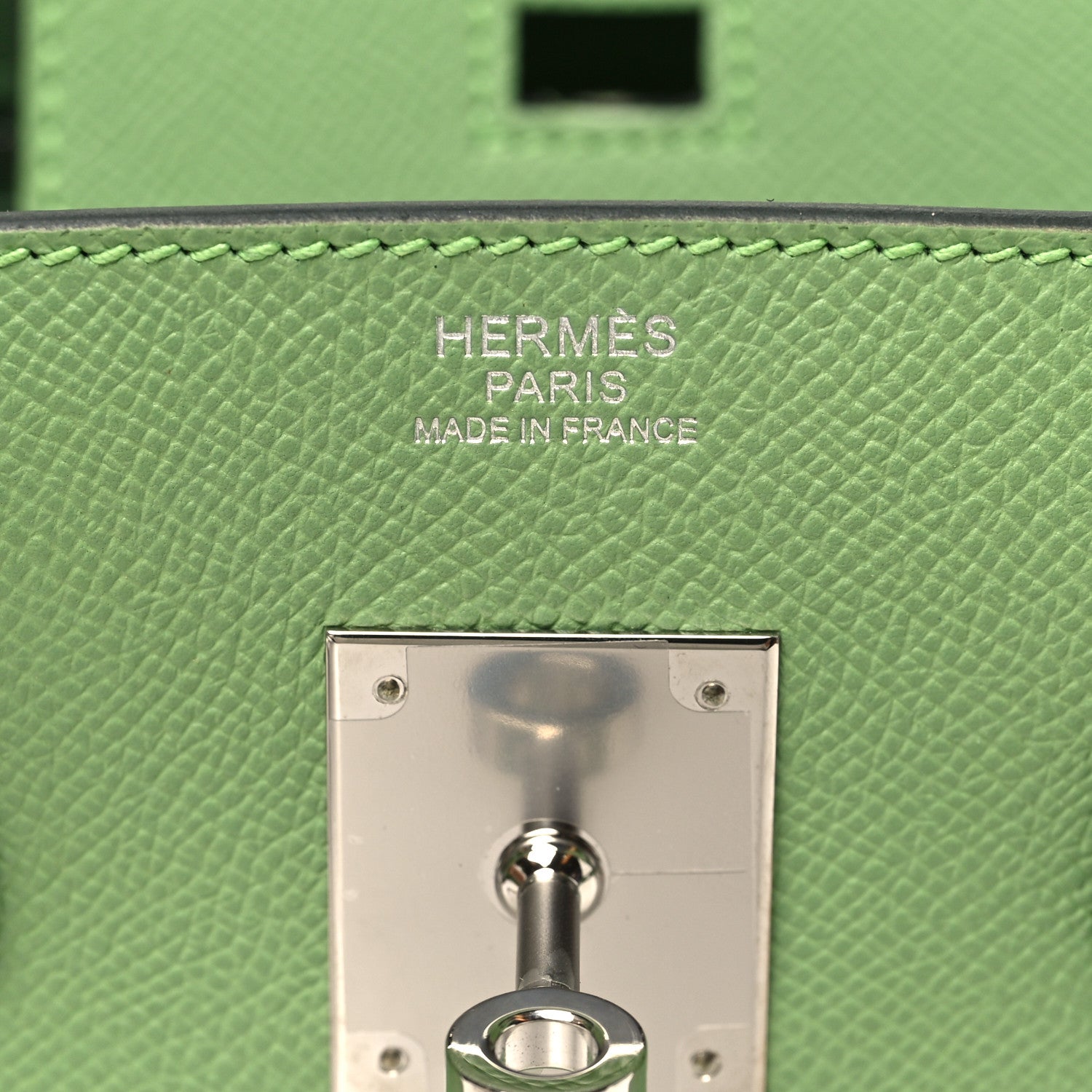 Hermes Epsom Sellier Birkin 30 Vert Criquet 6 of 11