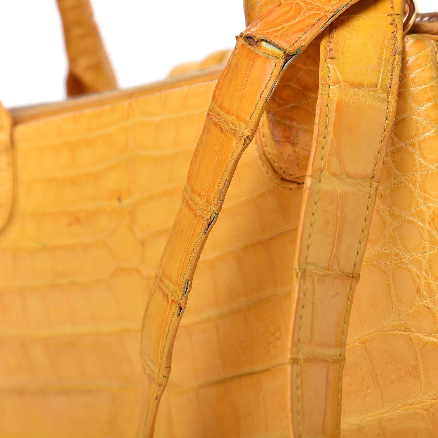 Nancy Gonzalez Crocodile Mini Cristina Satchel Yellow 12 of 13