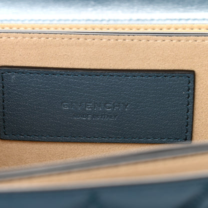 Givenchy Goatskin Quilted Small GV3 Shoulder Bag Blue 6 of 10