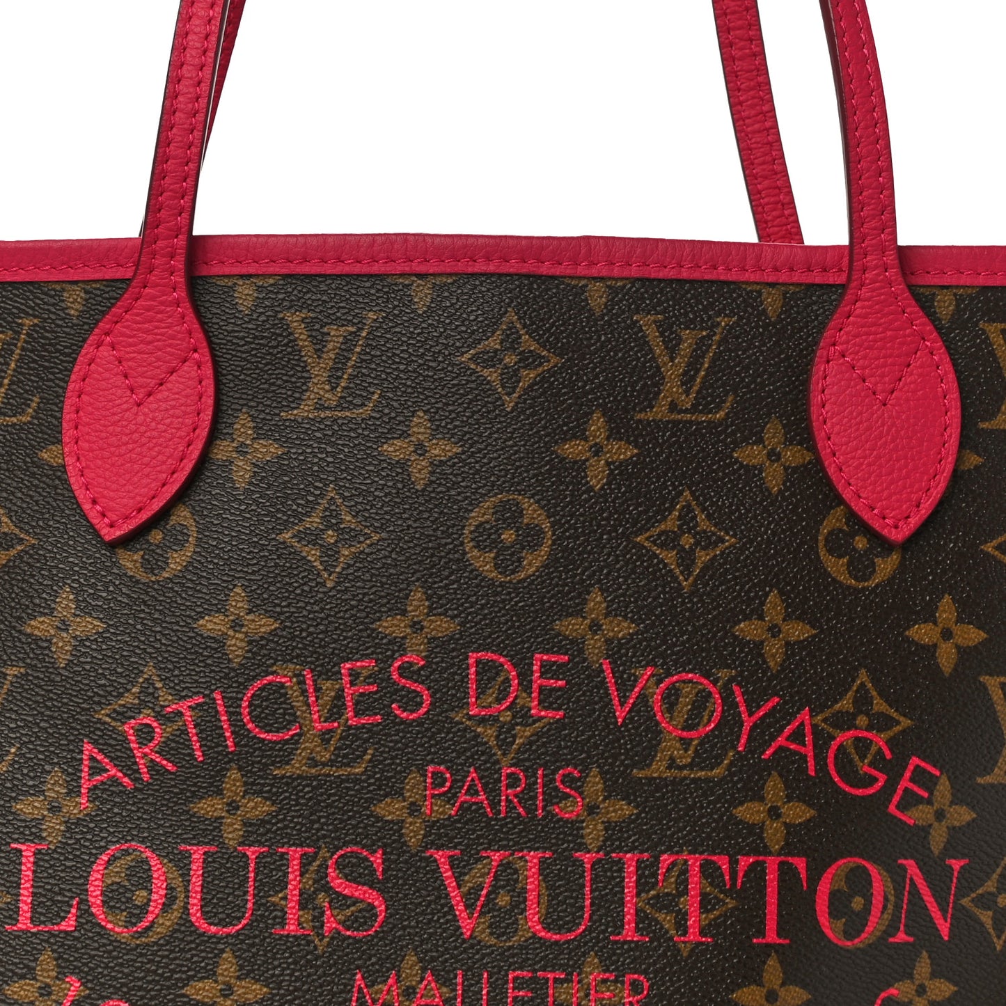 Monogram Articles de Voyage Ikat Neverfull MM Rose Indien
