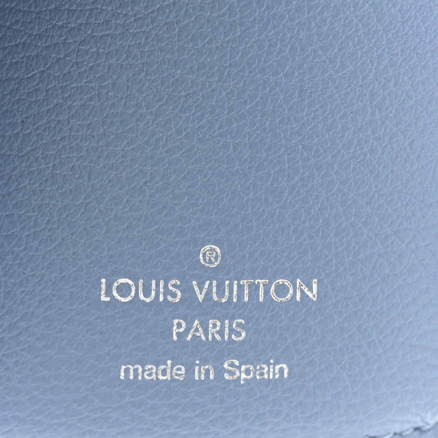 Calfskin Lockmini Wallet Blue