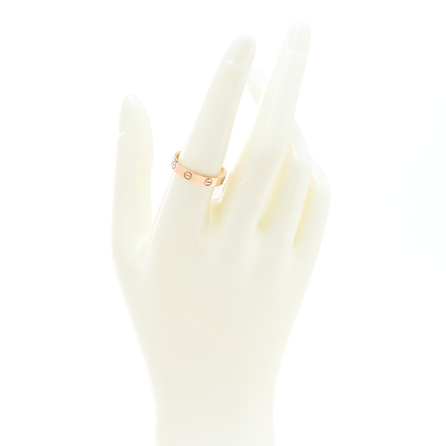 Cartier 18K Pink Gold 3.5mm LOVE Wedding Band Ring 56 7.5 2 of 4