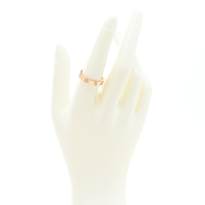 Cartier 18K Pink Gold 3.5mm LOVE Wedding Band Ring 56 7.5 2 of 4