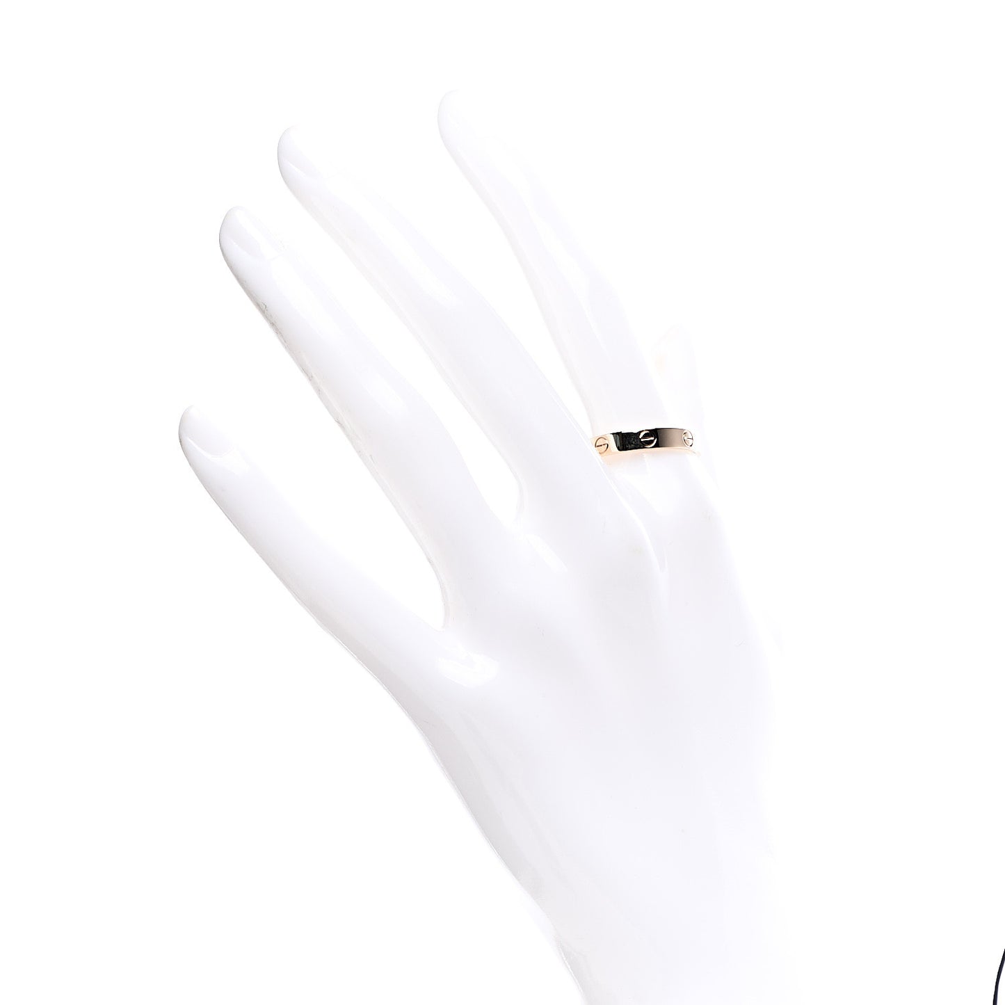 18K Yellow Gold 3.5mm LOVE Wedding Band Ring 60 9
