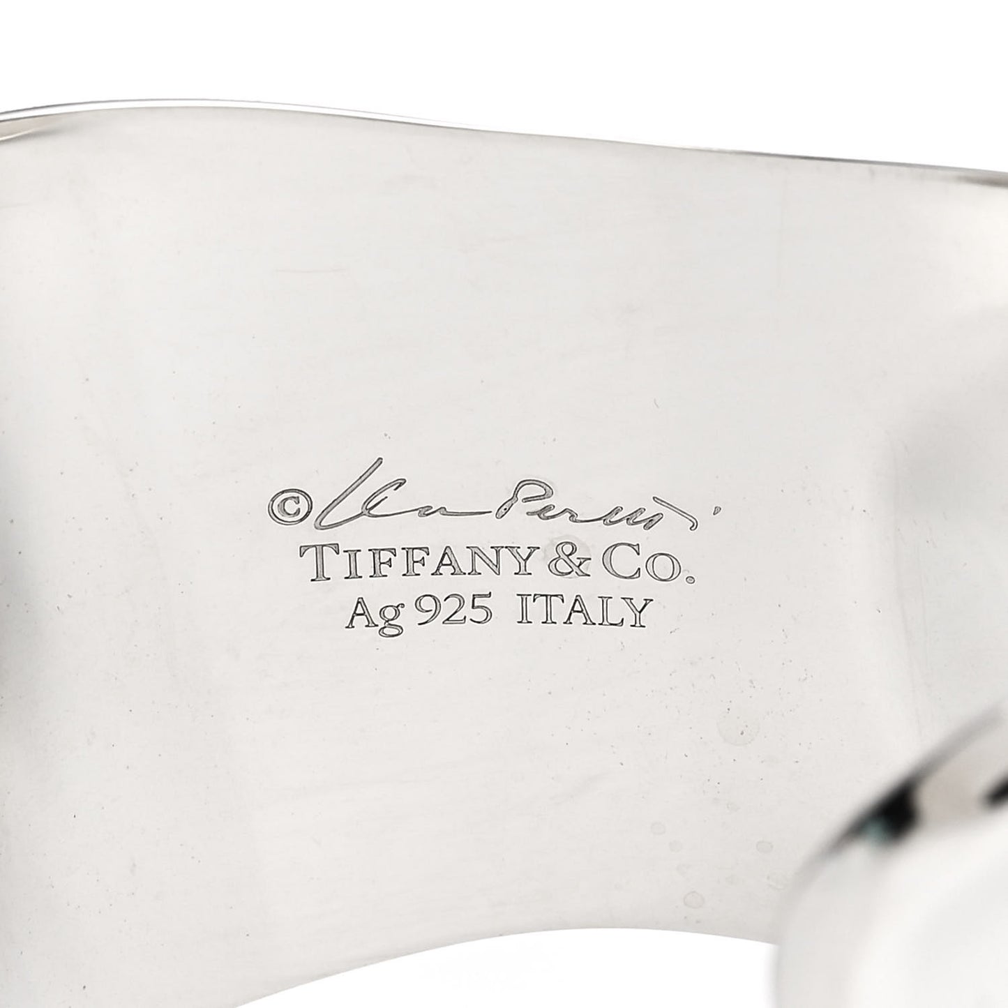 Sterling Silver Small Elsa Peretti Right Wrist Bone Cuff Bracelet