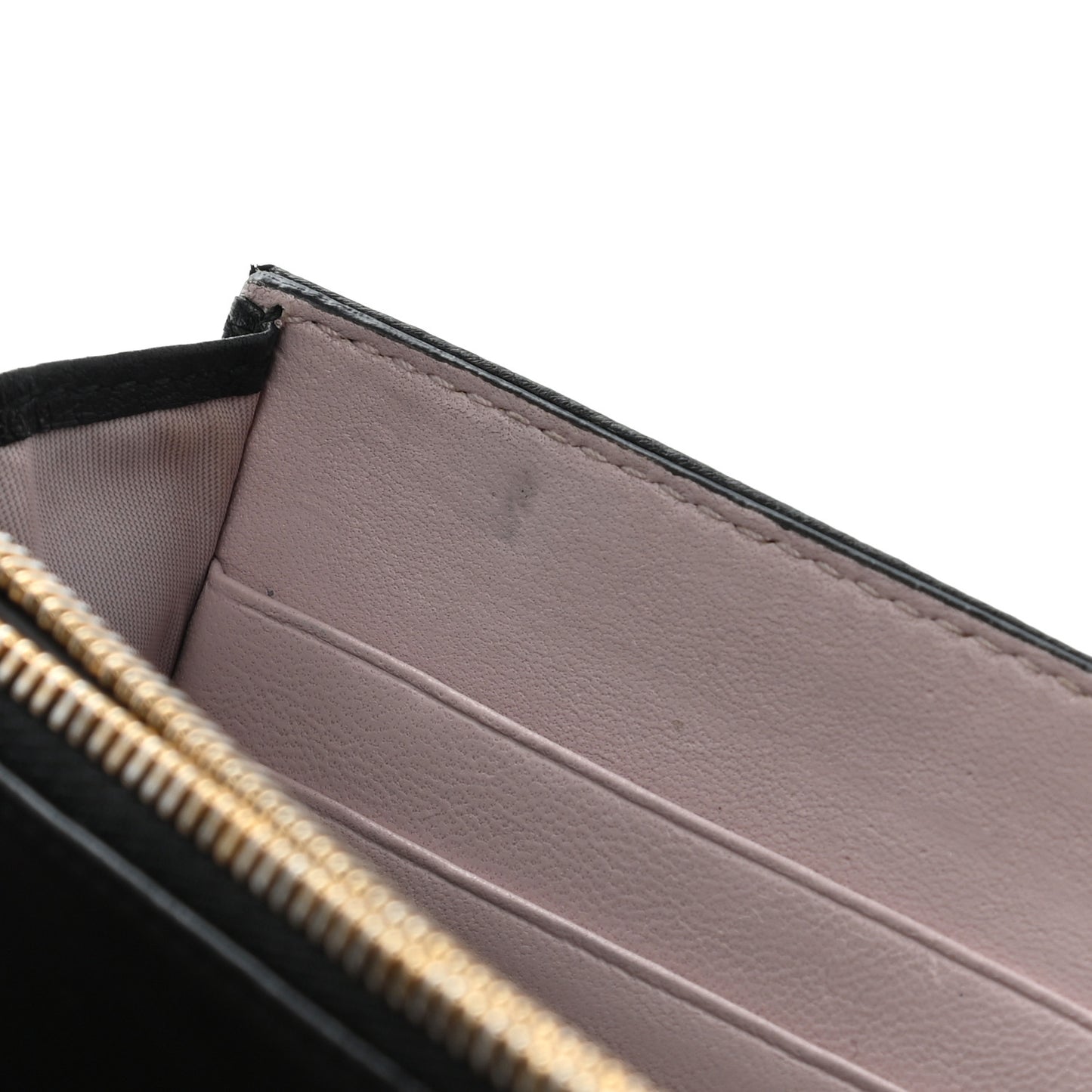 Lambskin Cannage Miss Dior Chain Wallet Black