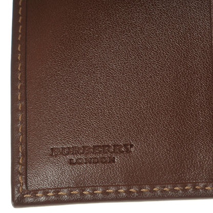 Burberry Haymarket Check Compact Wallet Brown 6 of 7