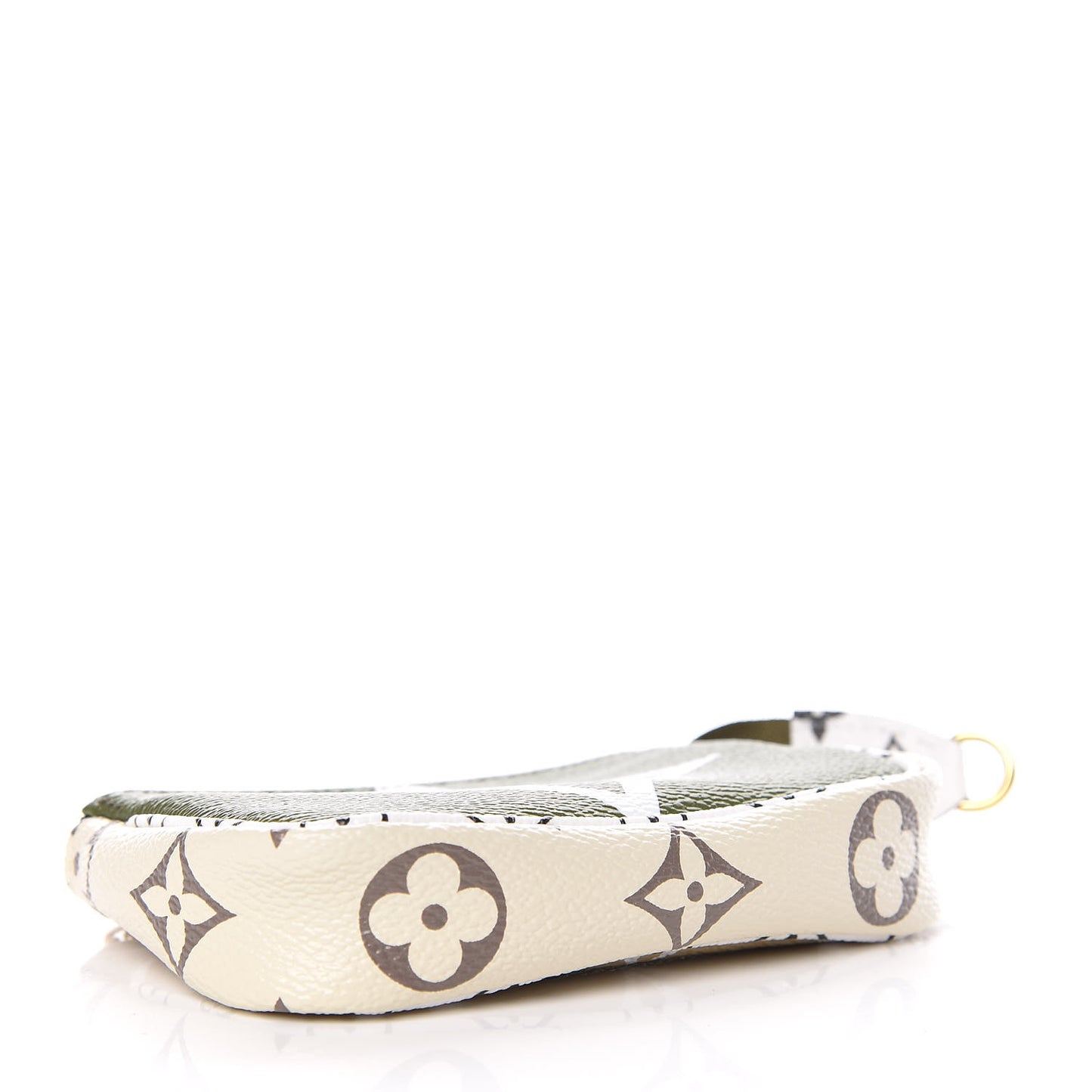 Monogram Giant Micro Pochette Accessories Kaki White