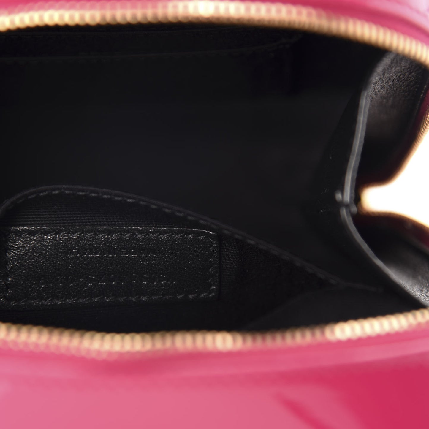 Patent Matelasse Monogram Toy Vicky Camera Bag Bubblegum