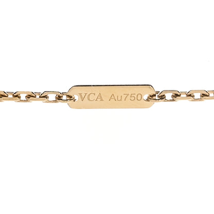 Van Cleef & Arpels 18K Yellow Gold Carnelian Magic Alhambra Long Necklace 5 of 7