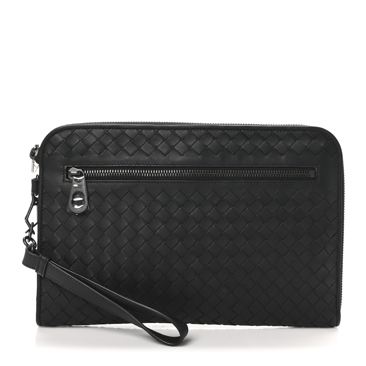Bottega Veneta Calfskin Intrecciato Document Holder Black 1 of 7