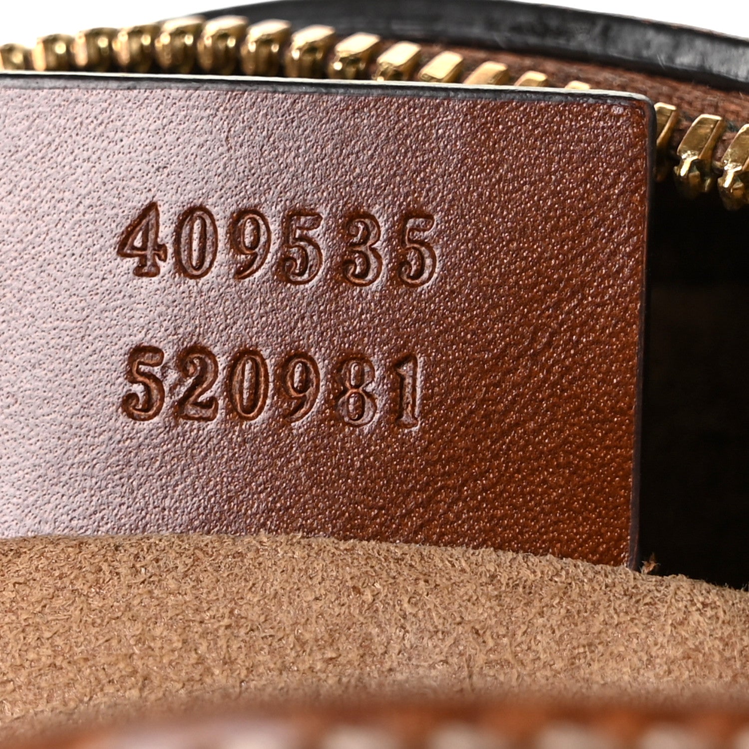 Gucci GG Supreme Monogram Cuoio Toscano Mini Chain Shoulder Bag Beige Ebony Cuir 7 of 12