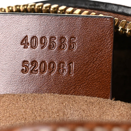 Gucci GG Supreme Monogram Cuoio Toscano Mini Chain Shoulder Bag Beige Ebony Cuir 7 of 12