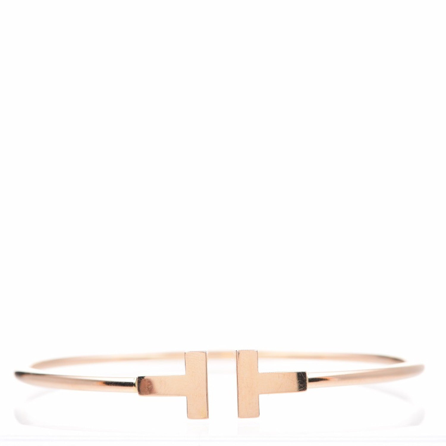 Tiffany 18K Yellow Gold T Wire Bracelet 1 of 5