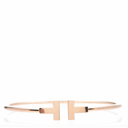 Tiffany 18K Yellow Gold T Wire Bracelet 1 of 5