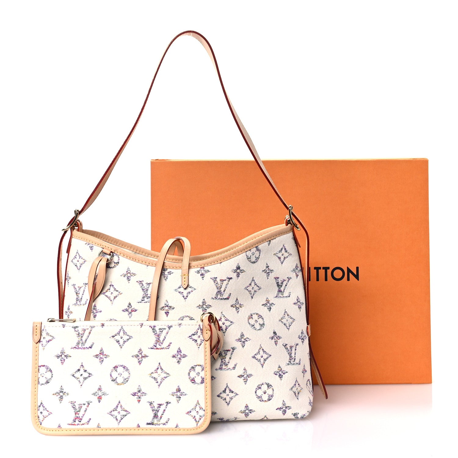 Louis Vuitton Monogram Jacquard CarryAll PM Multicolor Beige 12 of 12