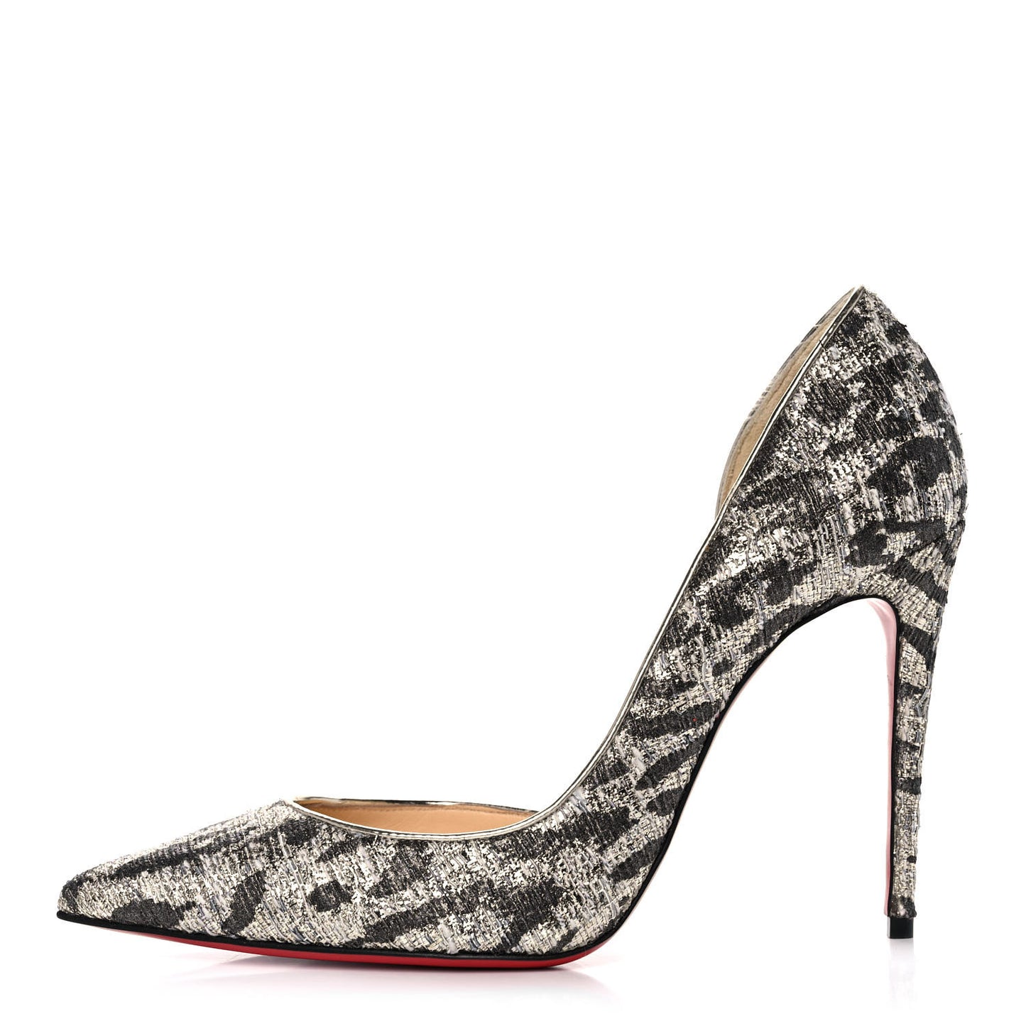Lurex Gigi Specchio Iriza 100 Pumps 37.5 Black Light Gold