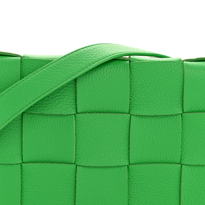 Bottega Veneta Grained Calfskin Maxi Intrecciato Cassette Crossbody Bag Parakeet 8 of 13