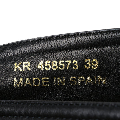Saint Laurent Lambskin Monogram Espadrilles 39 Black 8 of 11