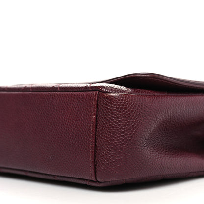 Chanel Caviar Quilted Medium CC Filigree Flap Burgundy 10 of 10