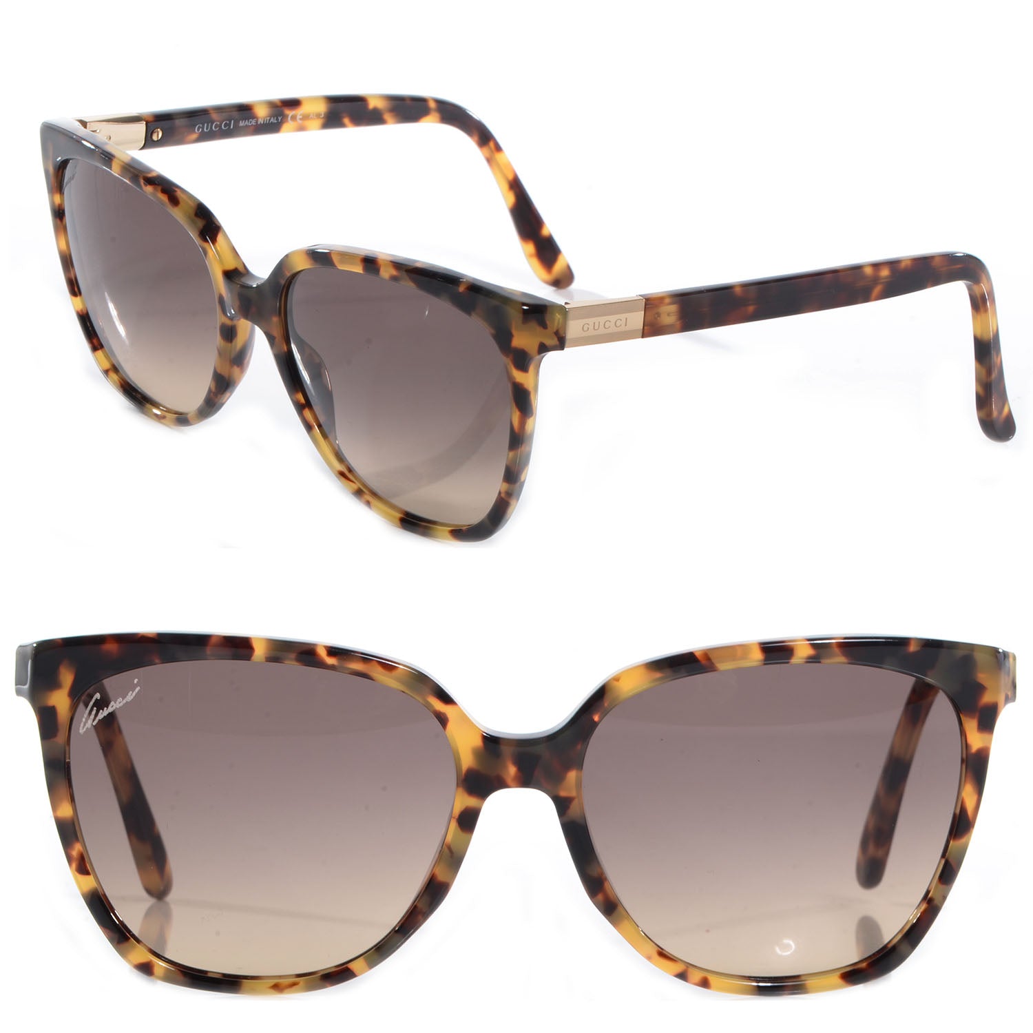 Gucci Tortoise Shell Oversized Sunglasses 3502/S 1 of 4