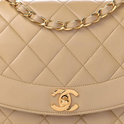 Chanel Lambskin Quilted Small Single Flap Beige 17 of 18