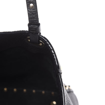Valentino Garavani Grained Calfskin Small Rockstud Tote Black 11 of 13