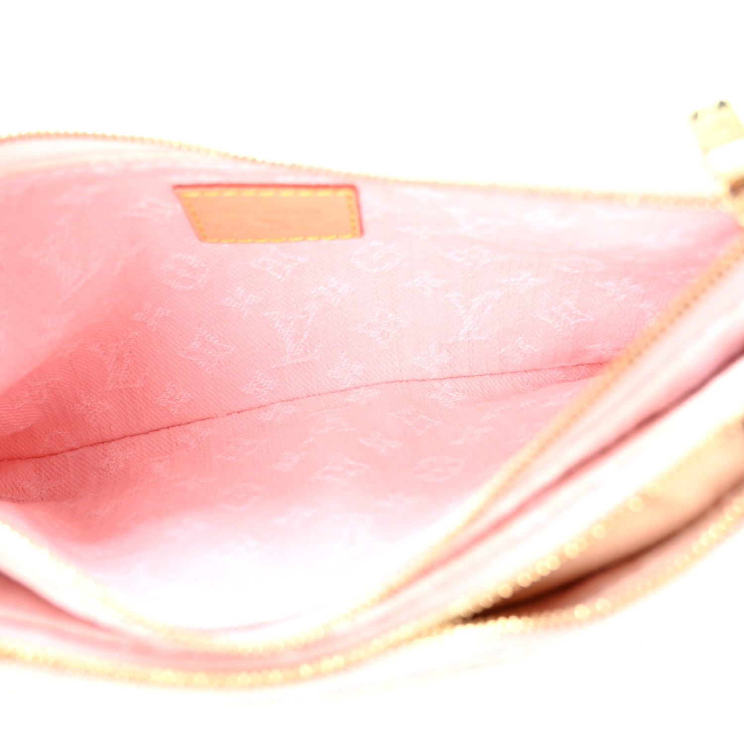 Louis Vuitton Monogram Denim Liv Pochette Washed Pink 4 of 9