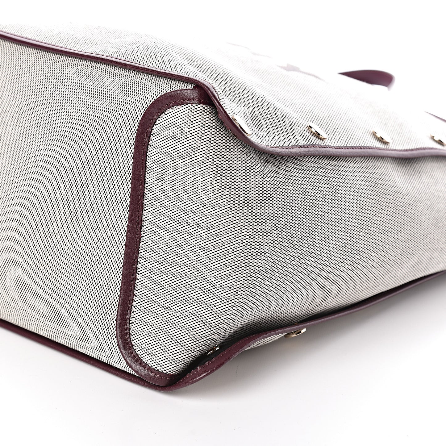 Canvas Large Bond Shopper Tote Aubergine