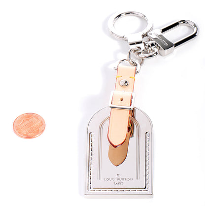 Louis Vuitton Luggage Tag Key Holder Silver 2 of 7