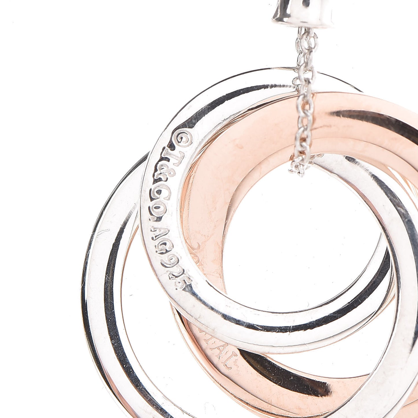 Sterling Silver Rubedo 1837 Circles Pendant Necklace