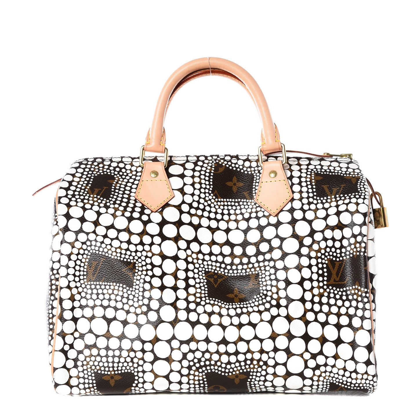 Monogram Kusama Town Speedy 30 White
