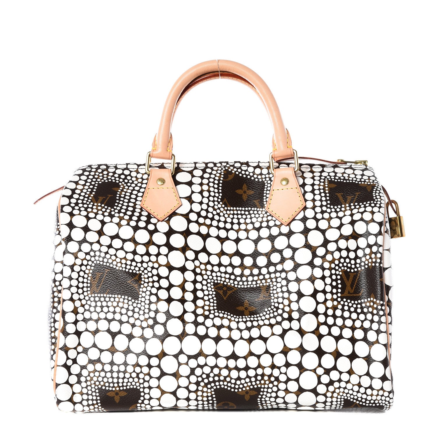 Louis Vuitton Monogram Kusama Town Speedy 30 White 1 of 11