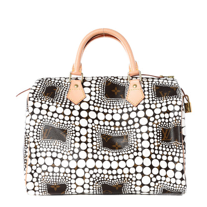 Louis Vuitton Monogram Kusama Town Speedy 30 White 1 of 11
