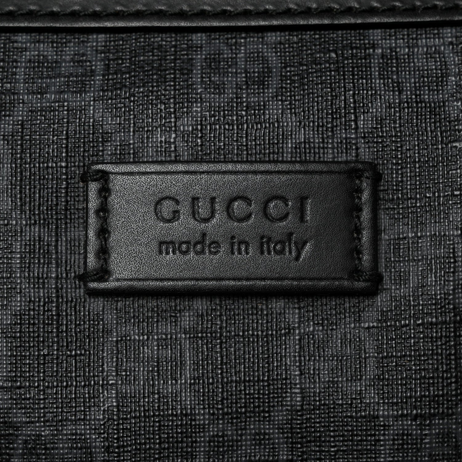 Gucci Soft GG Supreme Monogram Appia Calfskin Web Large Carry On Duffle Bag Black Grey 21 of 23