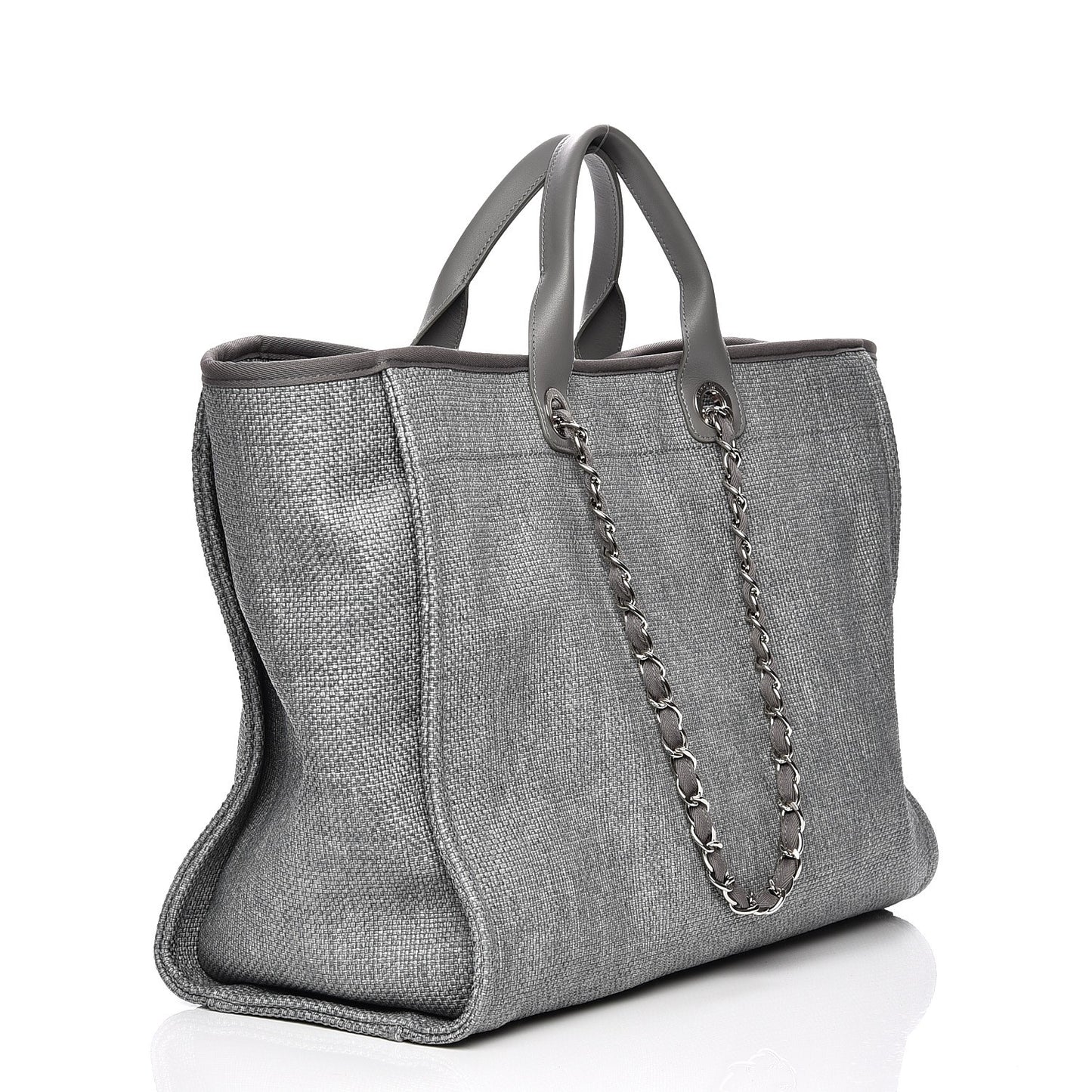 Canvas Large Deauville Tote Grey