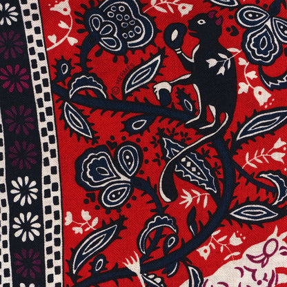 Hermes Cashmere Silk Jardins De Soie Shawl 140 Rouge Blue Violet 3 of 6