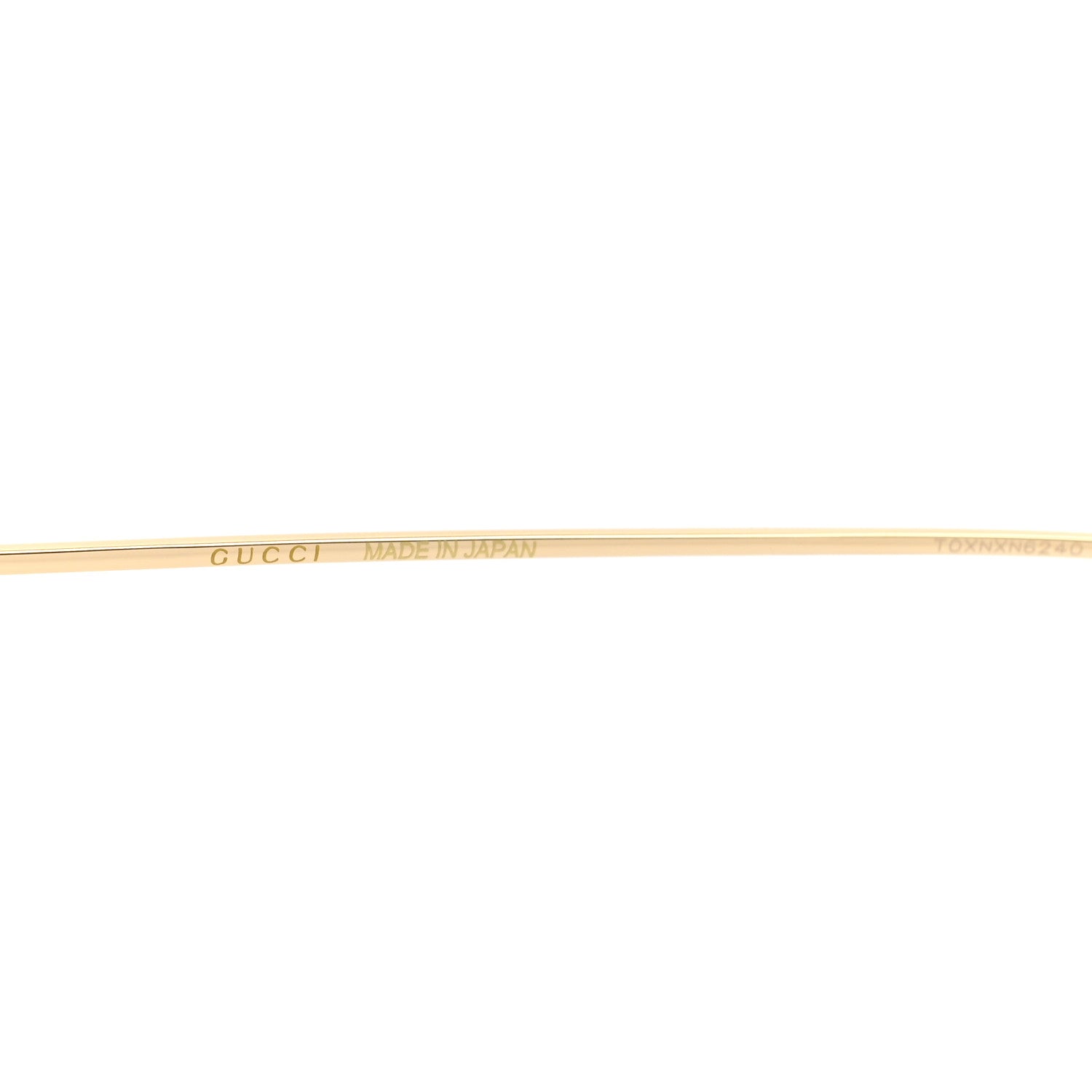 Gucci Acetate Detachable Charm Square Frame Sunglasses GG1147S Gold 6 of 8
