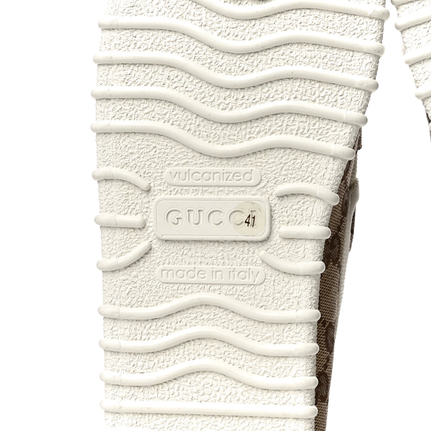 Gucci GG Monogram Horsebit Web Womens Driver Loafers 41 Beige Ebony White 8 of 12