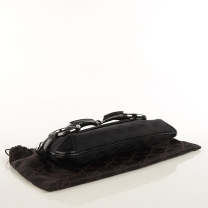 Gucci Monogram Small Horsebit Clutch Black 4 of 7