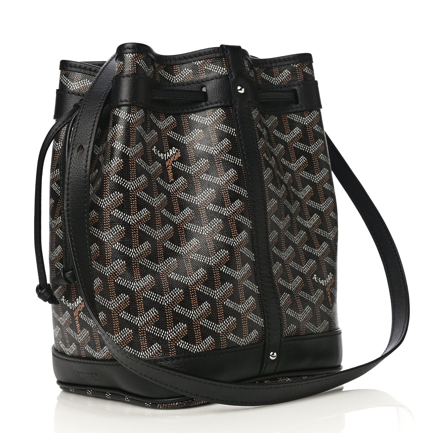 Goyard Goyardine Petit Flot Bucket Bag PM Black 3 of 11
