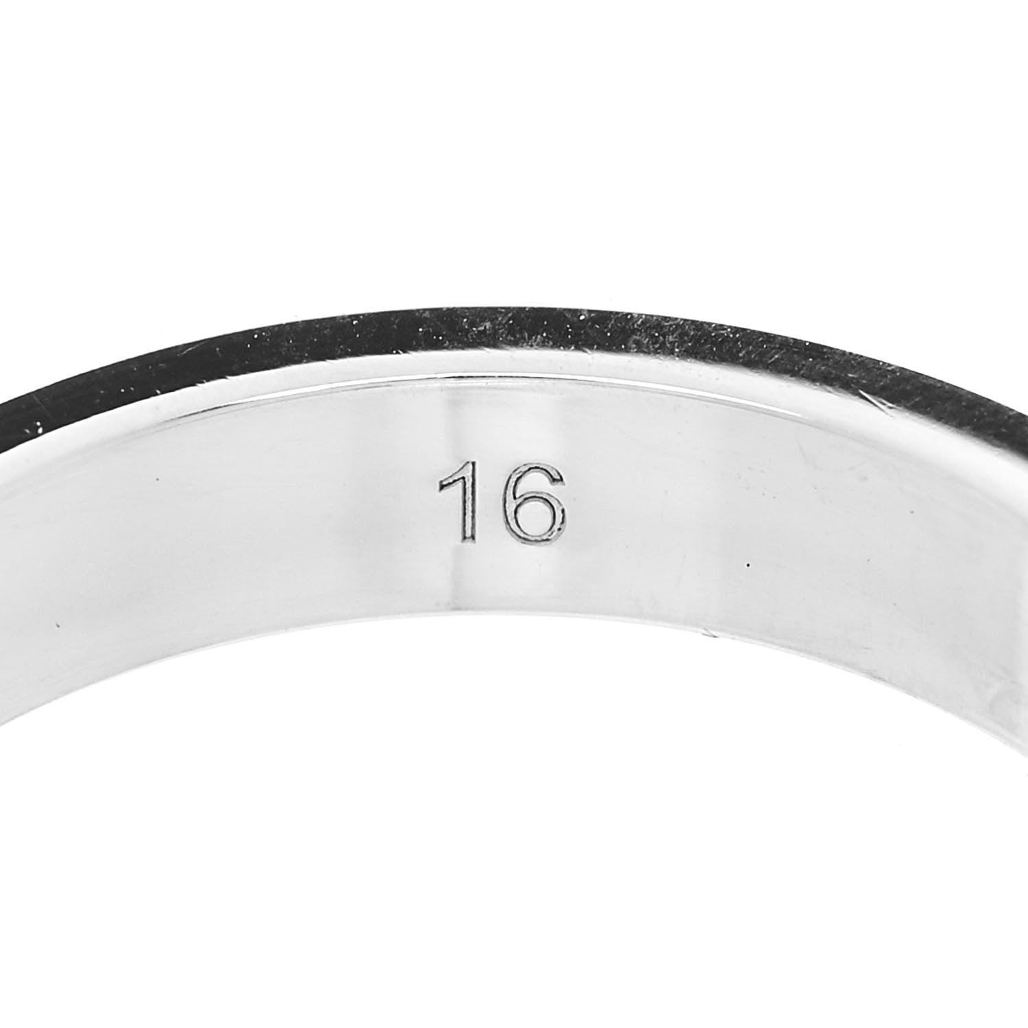 Gucci Sterling Silver Trademark Heart Ring 56 7.75 6 of 7