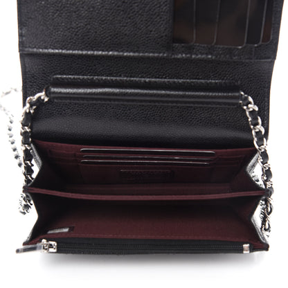 Chanel Caviar Quilted Mini Wallet On Chain WOC Black 5 of 10